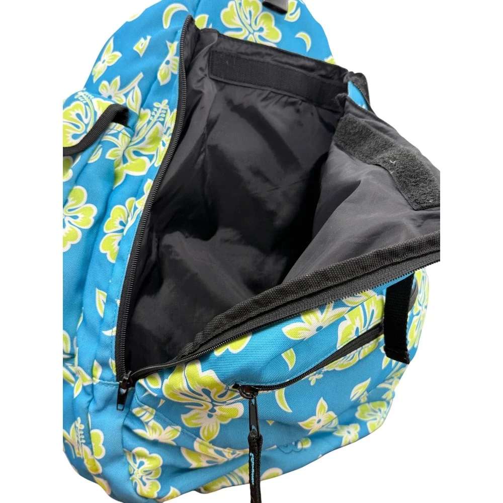 Wilson Tennis Sling Backpack Women Blue Floral Sporty School Hibiscus Pickleball
